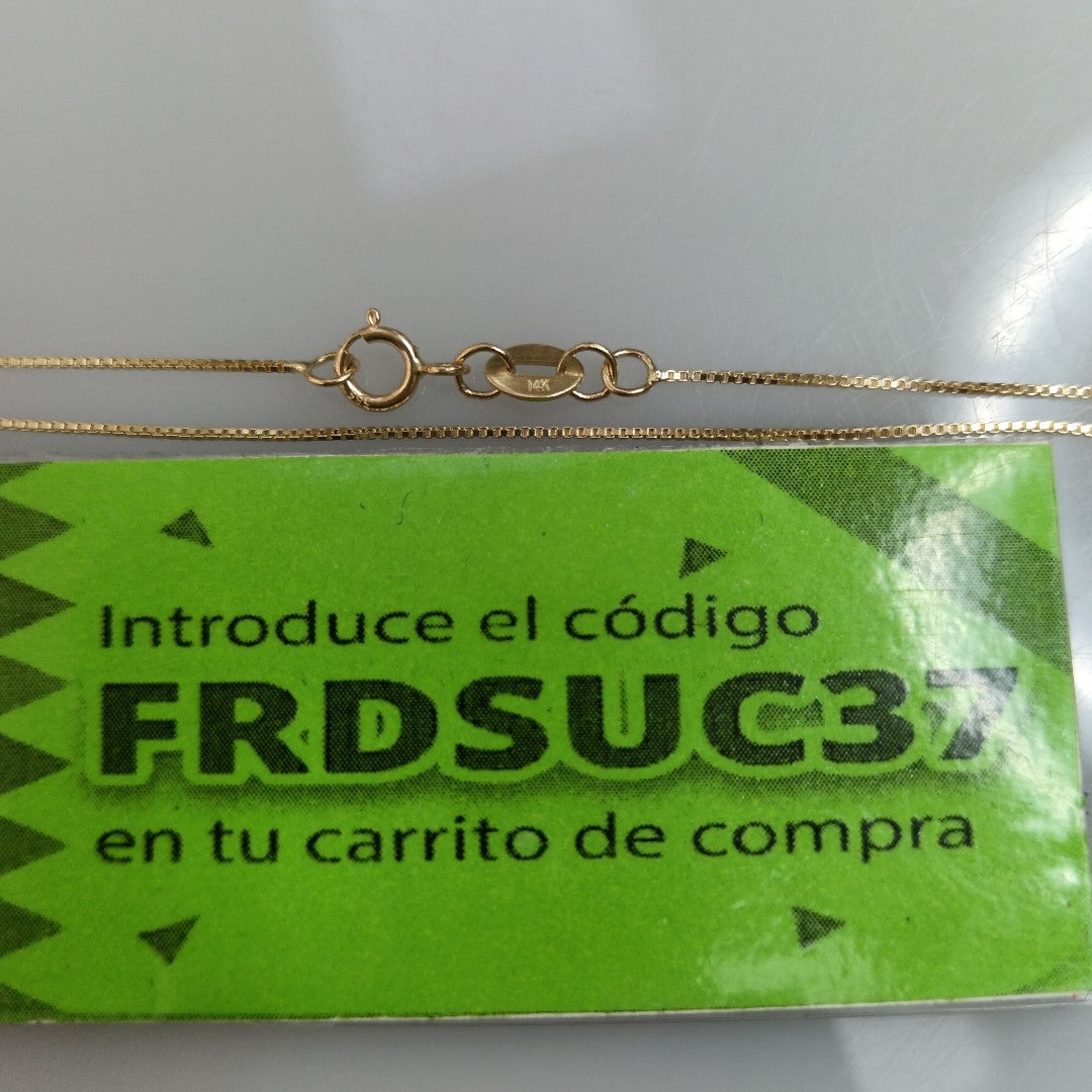 CADENA VENECIANO 14K 55 CM 1.8 GR (NUEVO)