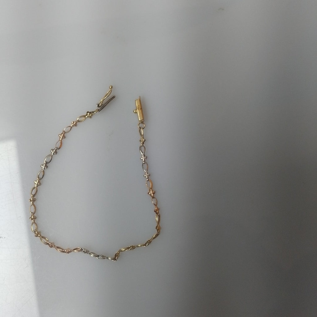 PULSERA ORO, ORO COMBINADO 14 K 2.6 GRMS (SEMINUEVO)