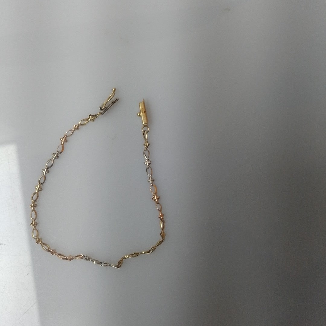 PULSERA ORO, ORO COMBINADO 14 K 2.6 GRMS (SEMINUEVO)