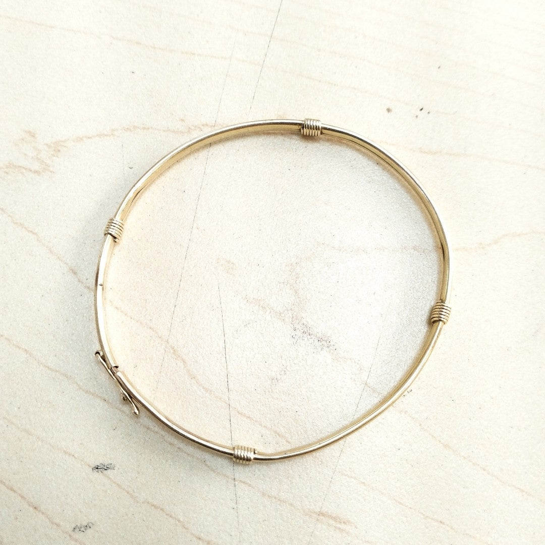 PULSERA RIGIDA ORO 14 K 4,60 GRMS (SEMINUEVO)