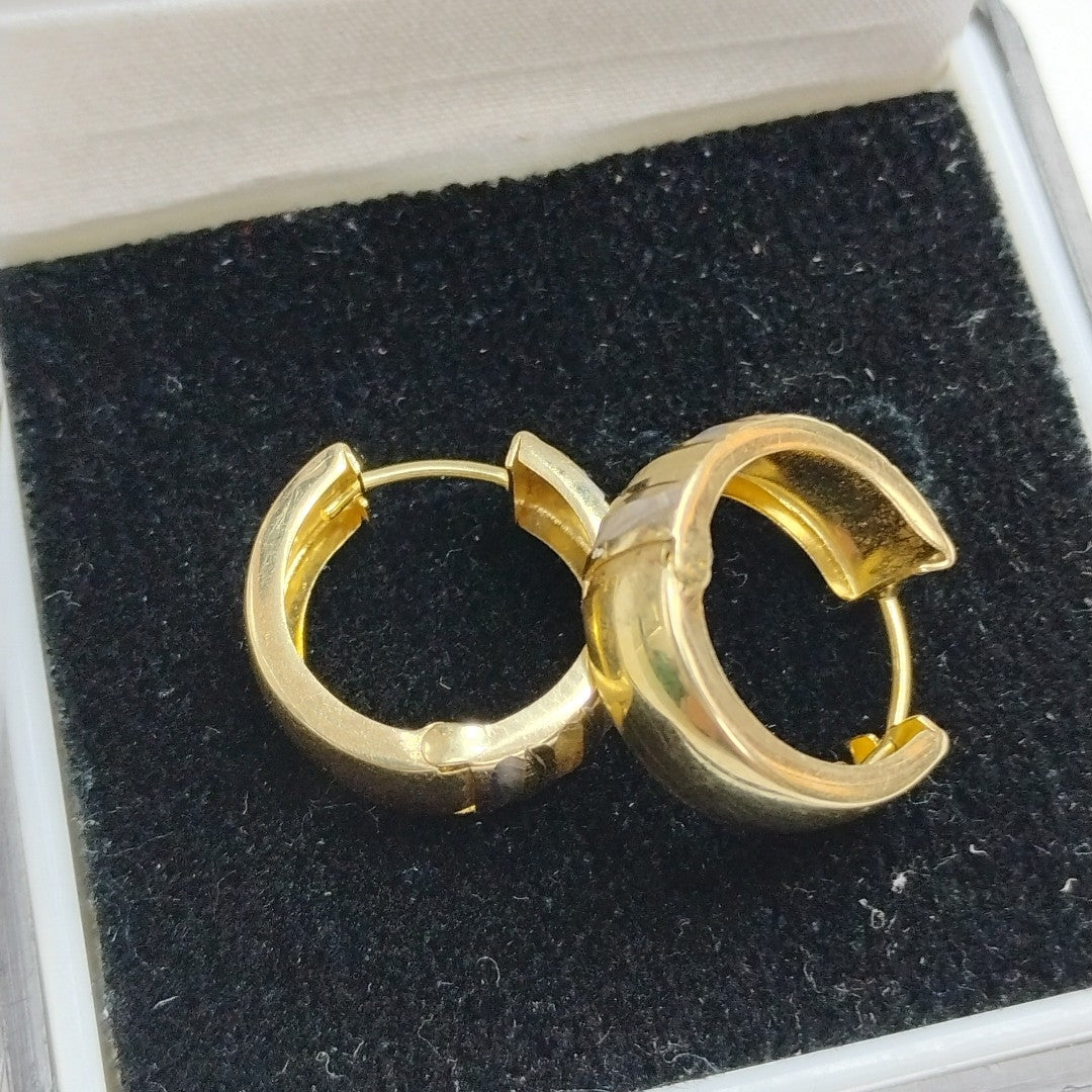 ARRACADAS PAR ORO, RODIADO 14 K 2.3 GRMS (SEMINUEVO)