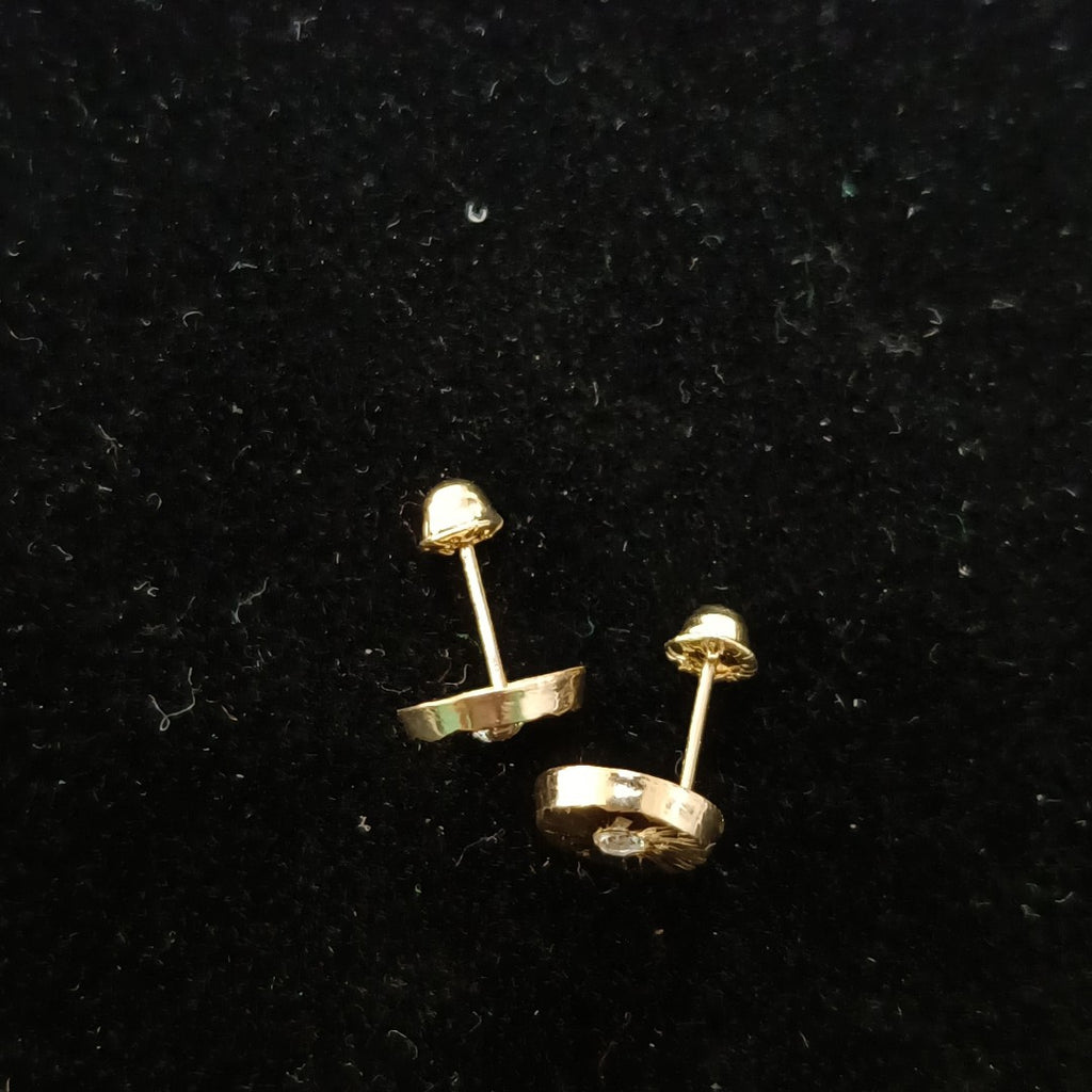 BROQUELES BROQUEL FIG BOTON C CIRCONIA 14K 0.2916 GR (NUEVO)