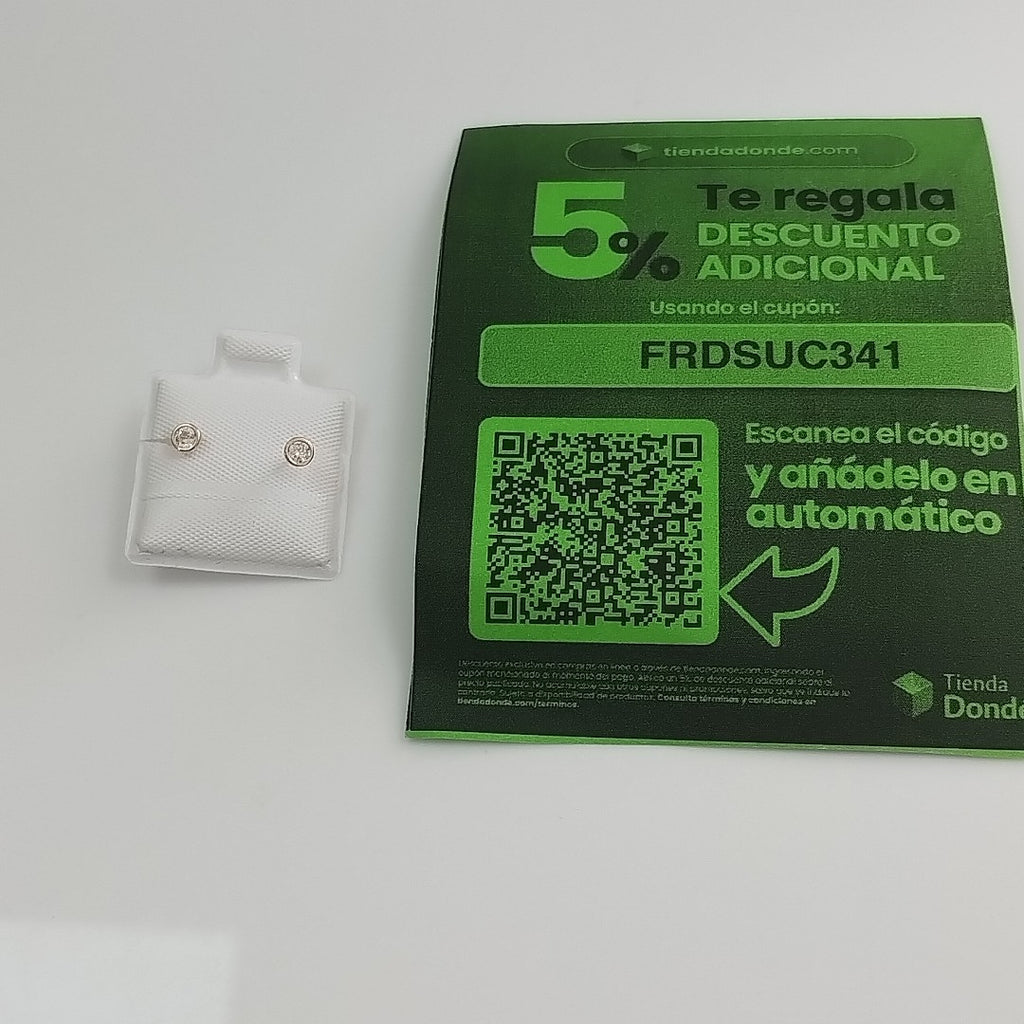 BROQUELES BROQUEL C CIRCONIA 14K 0.1501 GR (NUEVO)