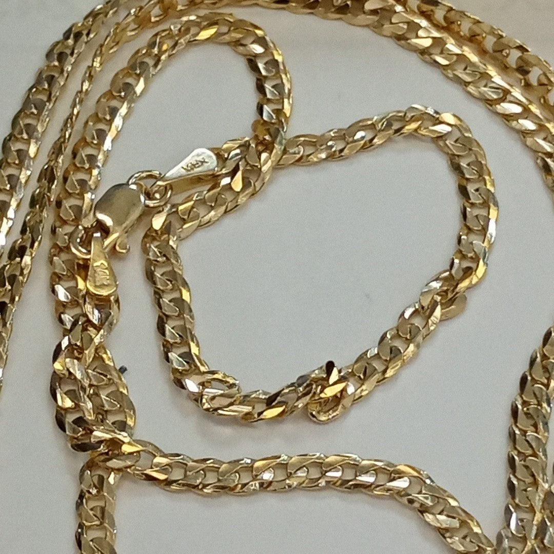 CADENA BARBADA 14K 60 CM 10 GR (NUEVO)