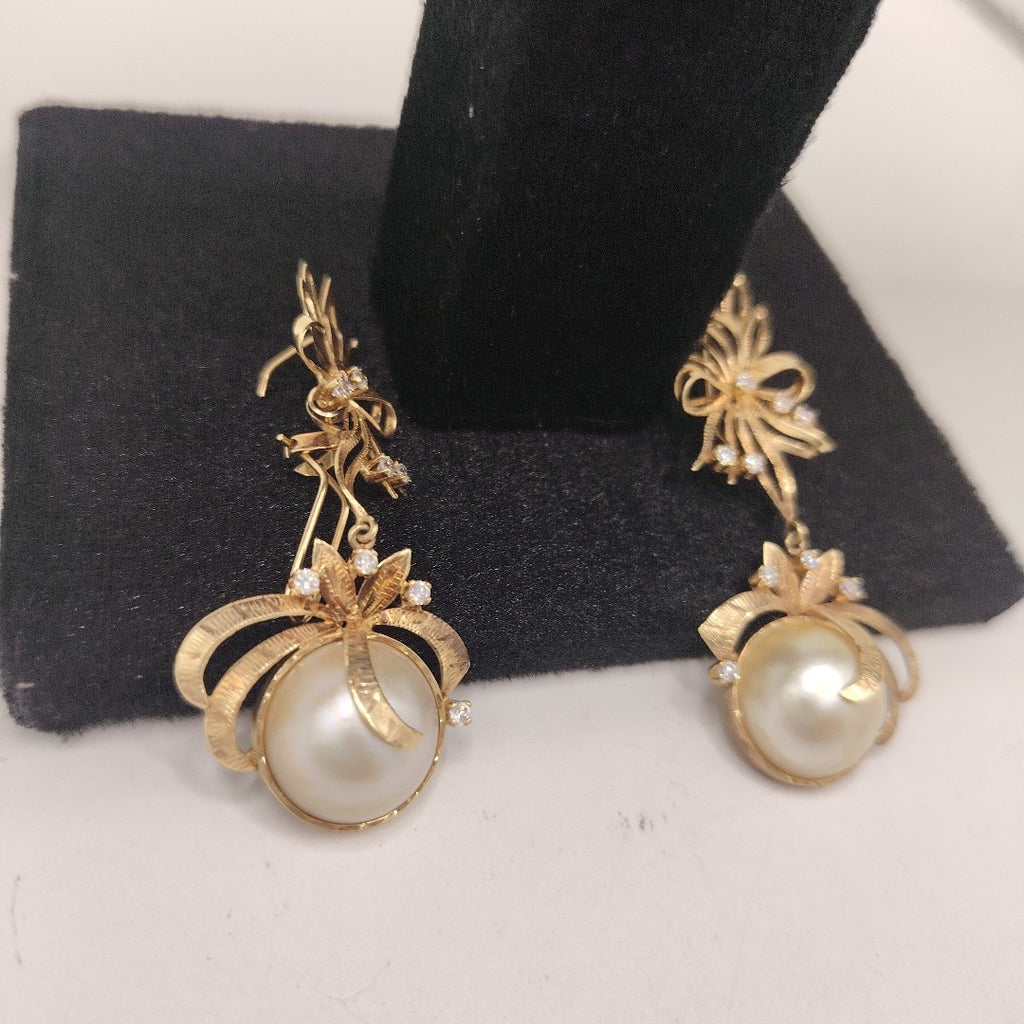 ARETES PAR ORO 14 K 14.2 GRMS (SEMINUEVO)