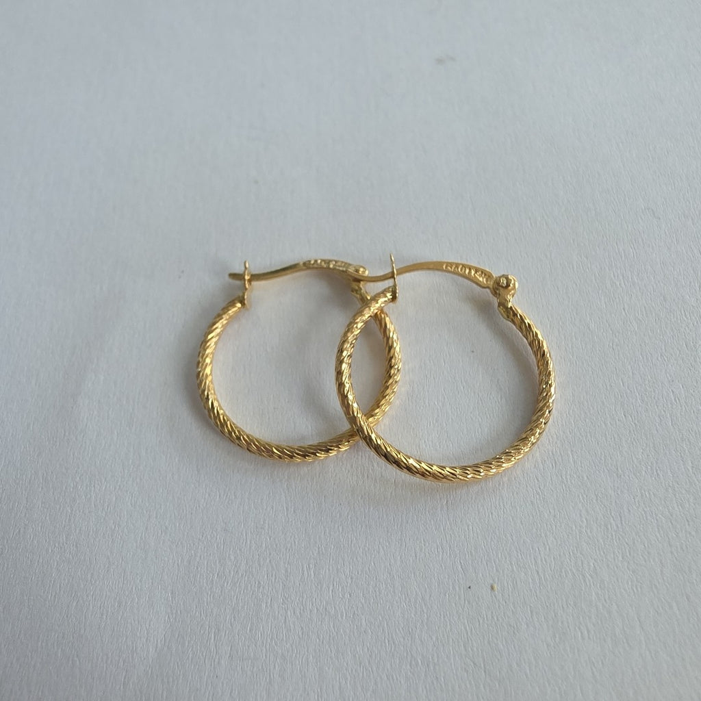 ARETES ARRACADAS 14K 1.5 GR (NUEVO)