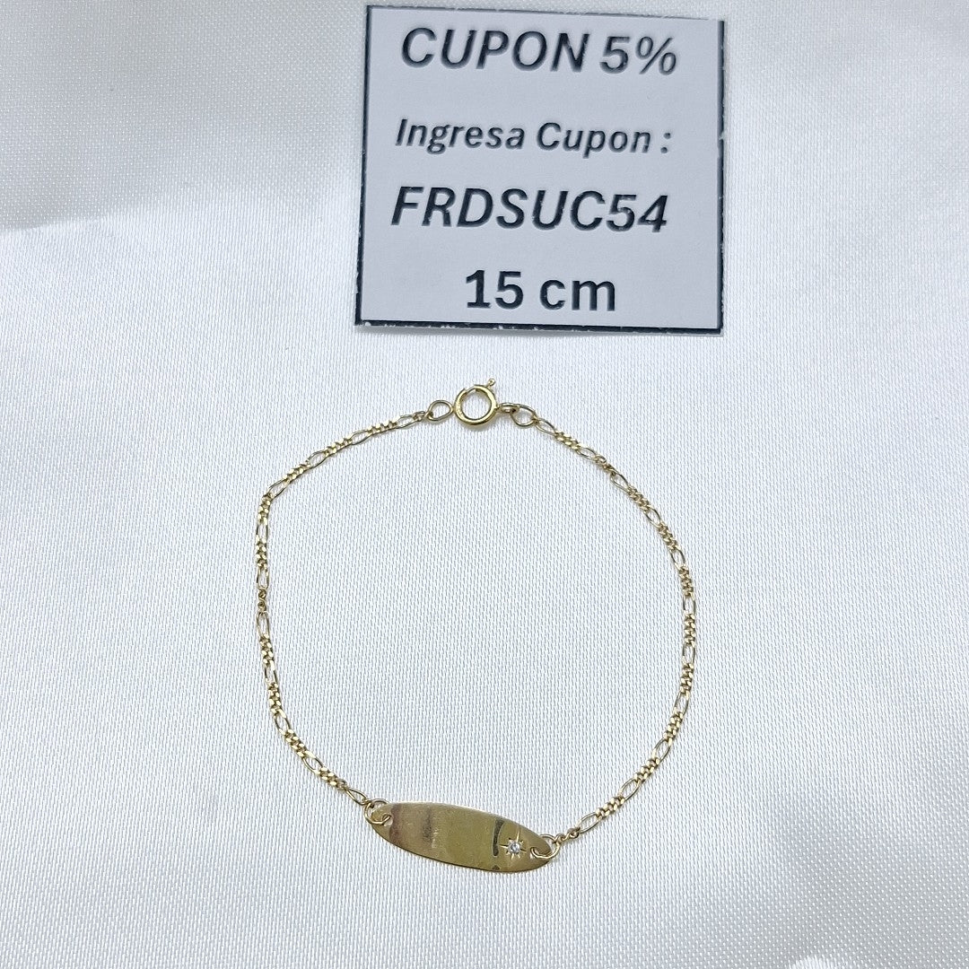 ESCLAVA ORO 14 K 0,90 GRMS (SEMINUEVO)