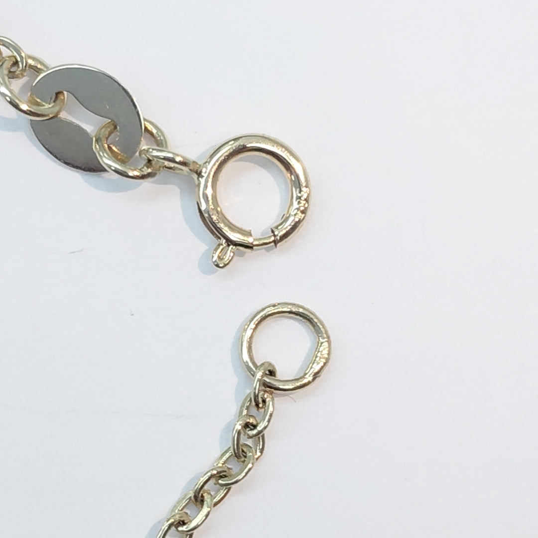 PULSERA TEJIDO ESPECIAL FLOR CON CIRCONIA 14K 18 CM 2.6 GR (NUEVO)