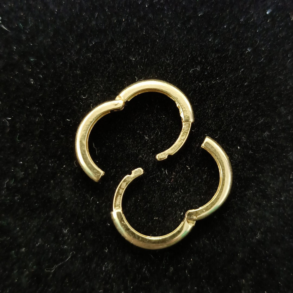 ARETES ARRACADAS LISAS 10K 1.2 GR (NUEVO)