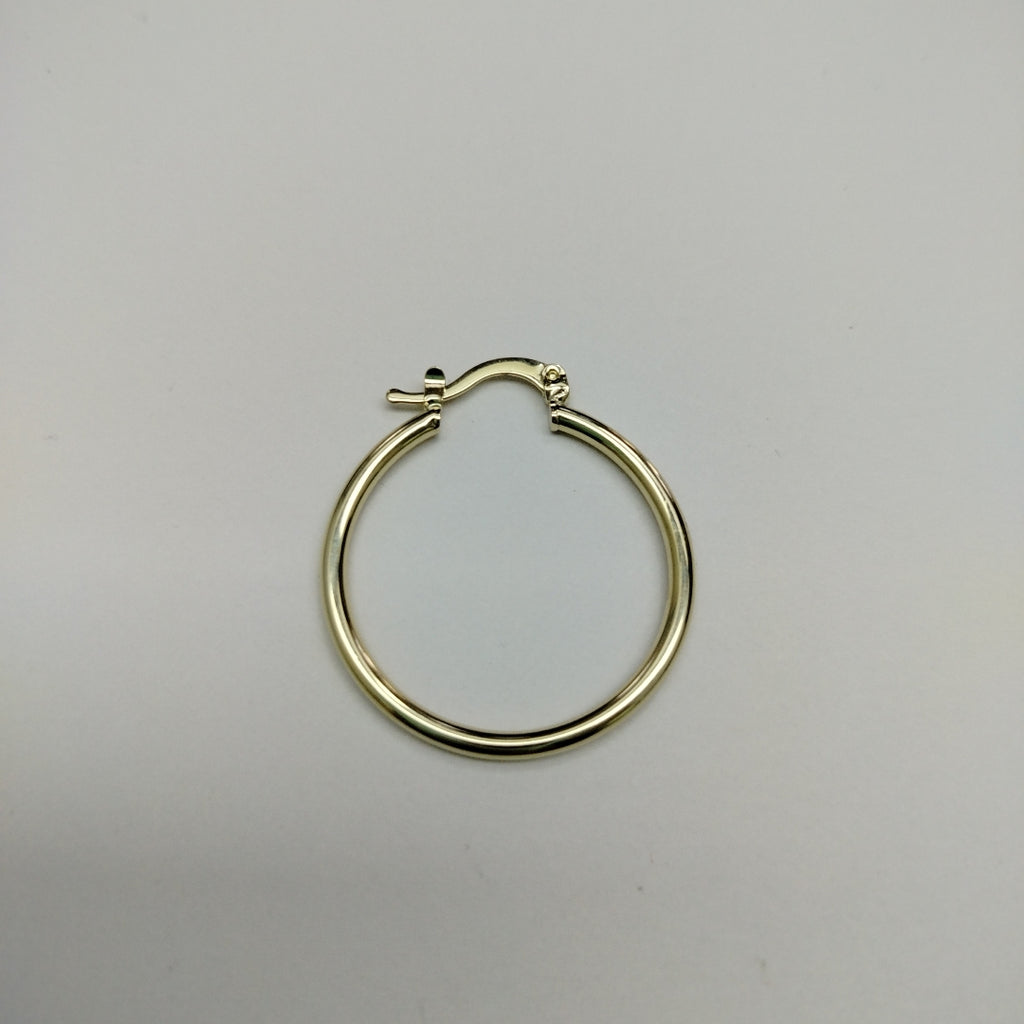 ARETES TEJIDO ARRACADAS LISAS 14K 1.5 GR (NUEVO)