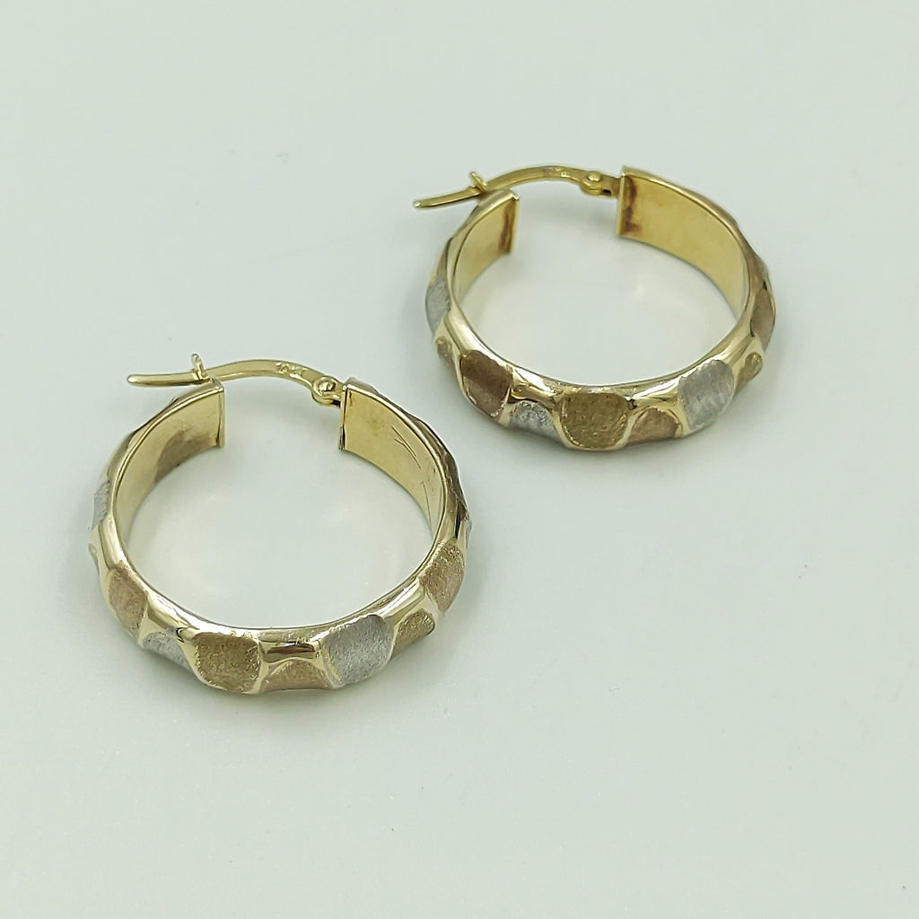 ARRACADAS PAR ORO,ORO COMBINADO 10 K 3,20 GRMS (SEMINUEVO)