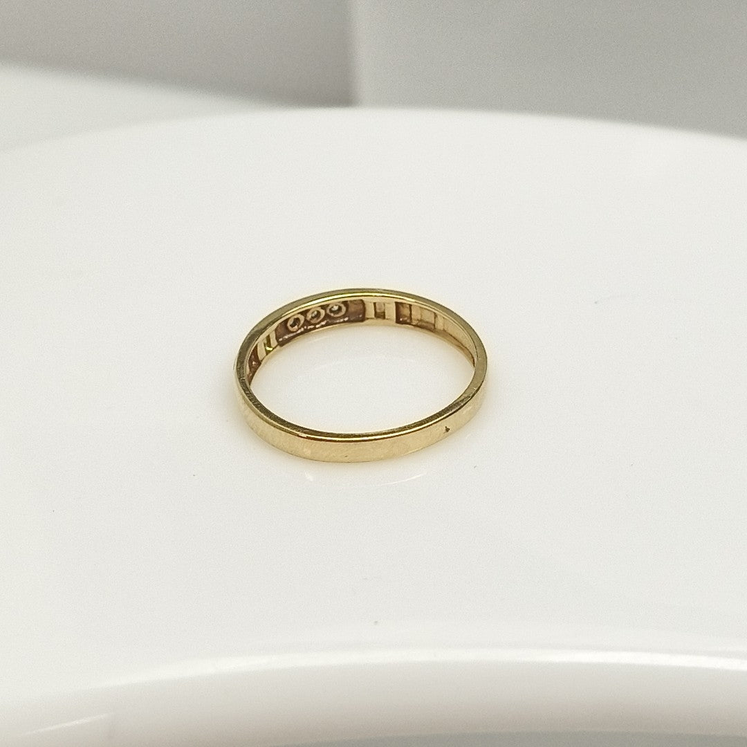 ANILLITO ORO COMBINADO 10 K 1,60 GRMS (SEMINUEVO)