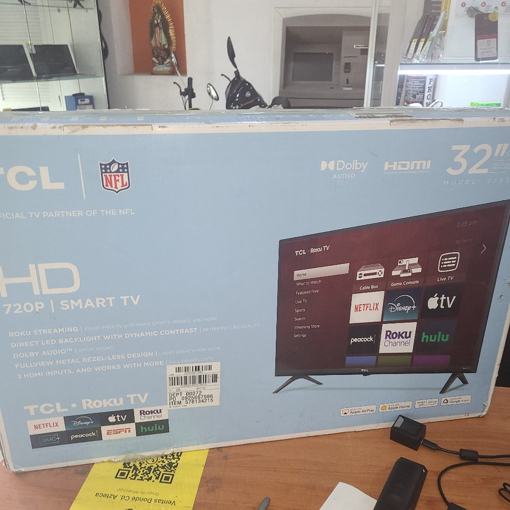 PANTALLA TCL 32S331 (2024) 32" LED HD (SEMINUEVO)