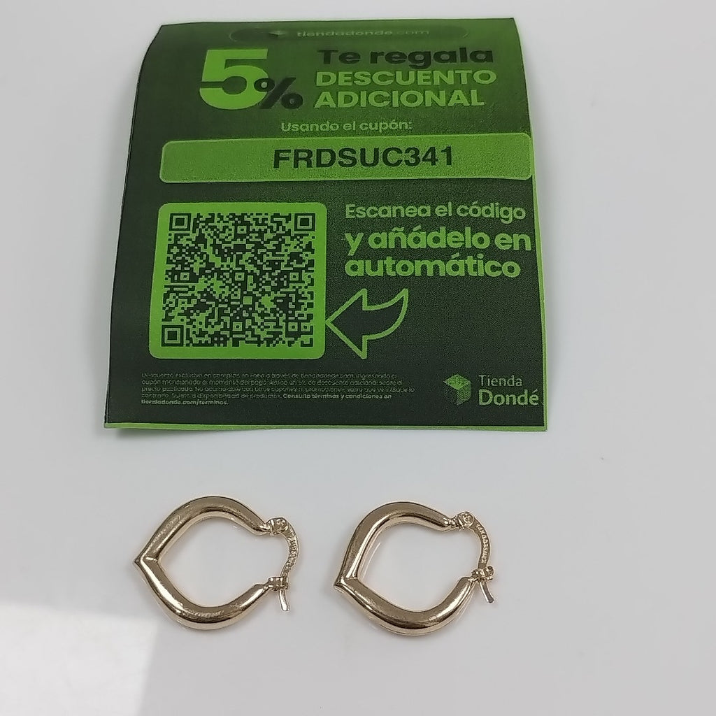 ARETES ARRACADAS 14K 2.2 GR (NUEVO)