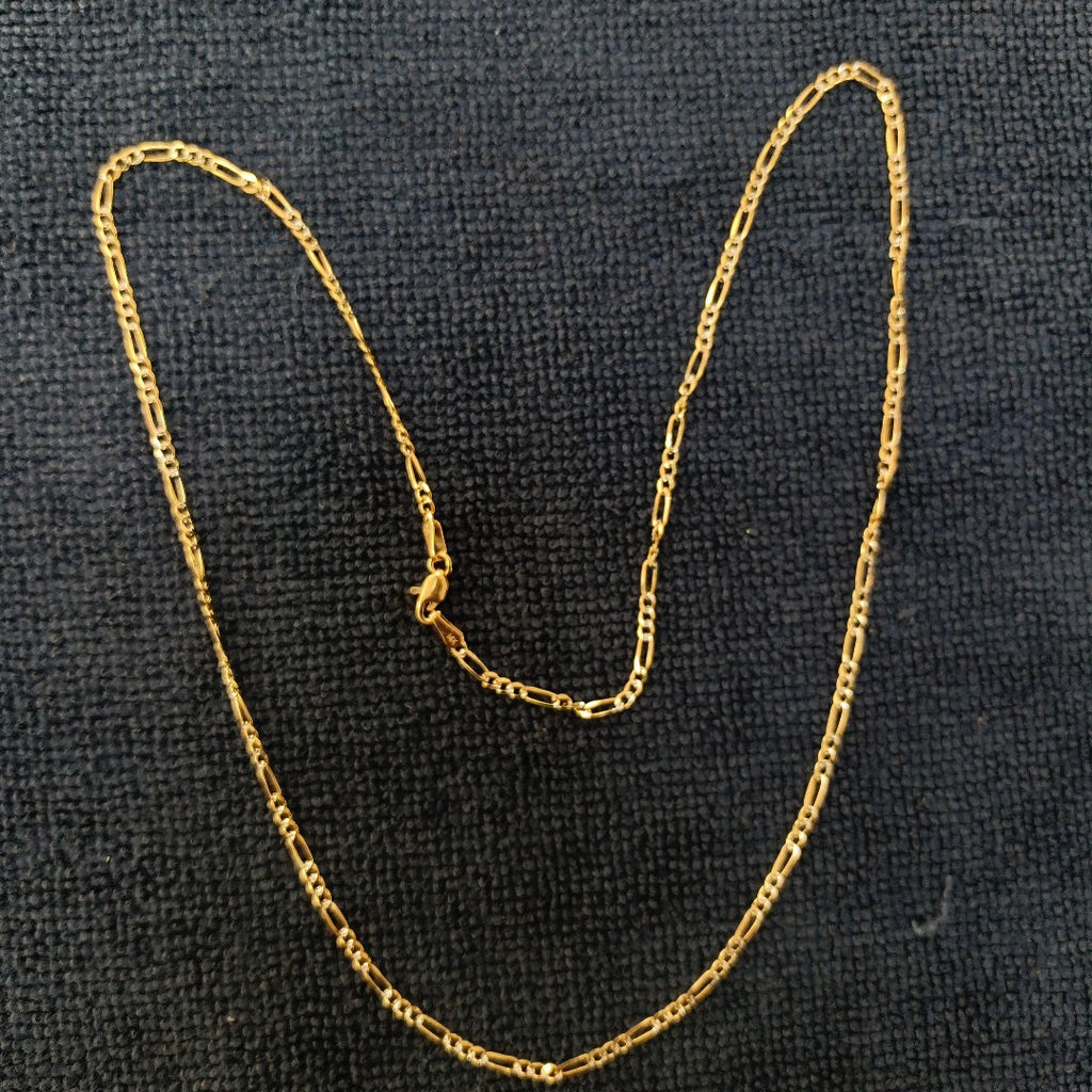 CADENA 3X1 DIAMANTADA 14K 55 CM 4.6 GR (NUEVO)