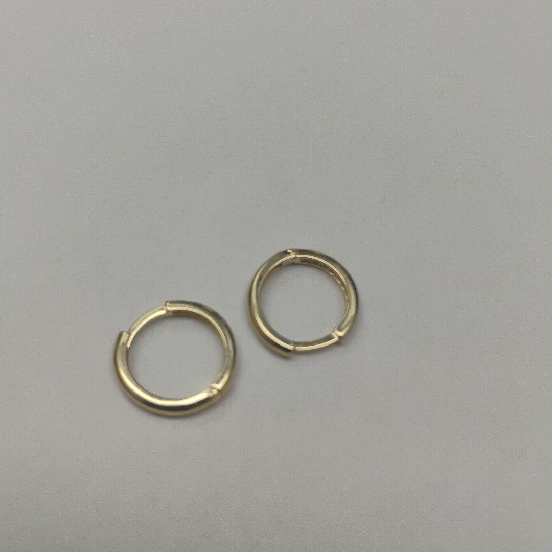 ARETES HUGGIES C CIRCONIA 14K 1.7 GR (NUEVO)