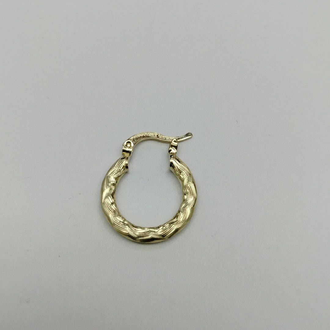 ARETES TEJIDO ARRACADAS ASTRIADAS 14K 2 GR (NUEVO)