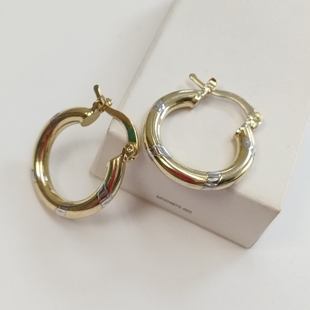ARETES ARRACADAS COMBINADAS 14K 1.7 GR (NUEVO)