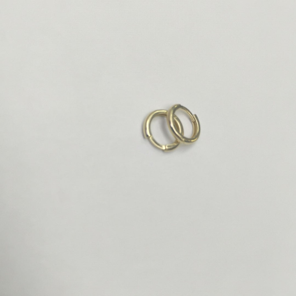 ARETES ARRACADAS LISAS 10K 1.2 GR (NUEVO)
