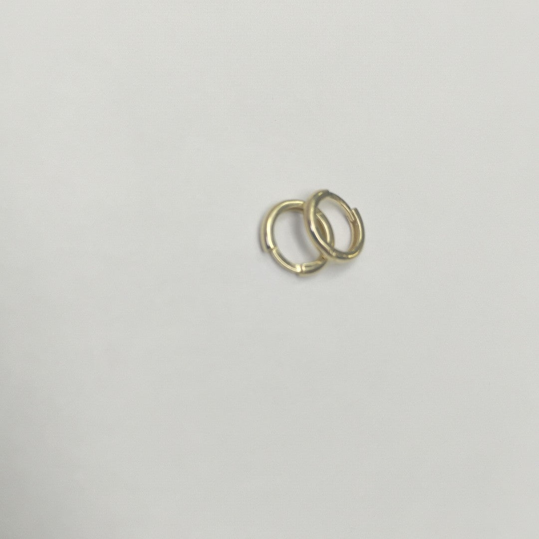 ARETES ARRACADAS LISAS 10K 1.2 GR (NUEVO)