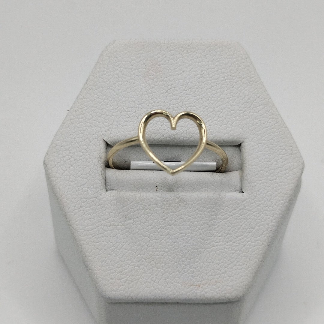 ANILLOS ANILLITO FIG CORAZON 10K TALLA 9 0.9 GR (NUEVO)