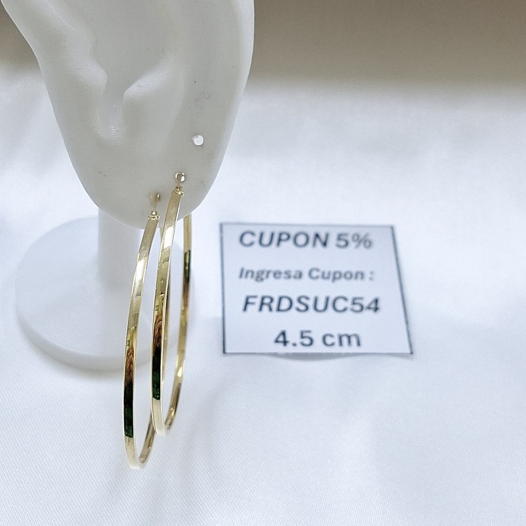 ARRACADAS PAR ORO 14 K 2,70 GRMS (SEMINUEVO)
