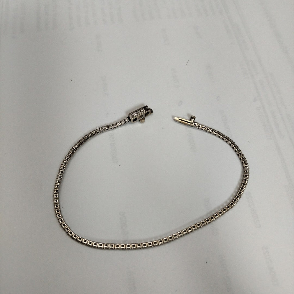 PULSERA ORO, ORO BLANCO 14 K 3.7 GRMS (SEMINUEVO)