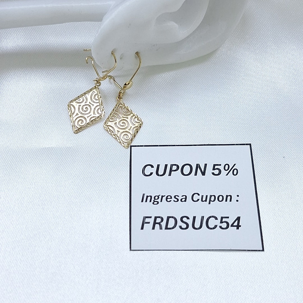 ARETES PAR ORO 10 K 1,50 GRMS (SEMINUEVO)