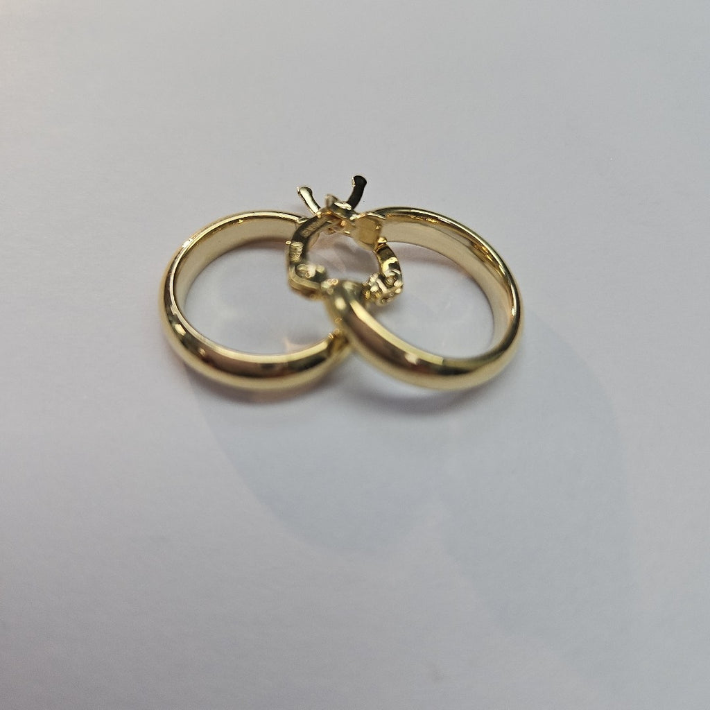 ARETES ARRACADA LISA 14K 1.7 GR (NUEVO)