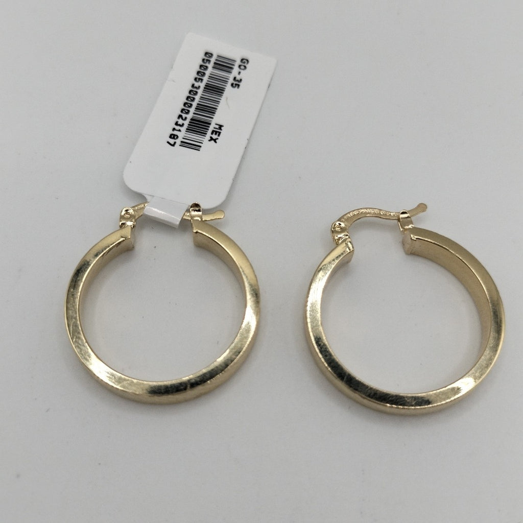 ARETES TEJIDO ARRACADAS FACETADAS 14K 2.9 GR (NUEVO)