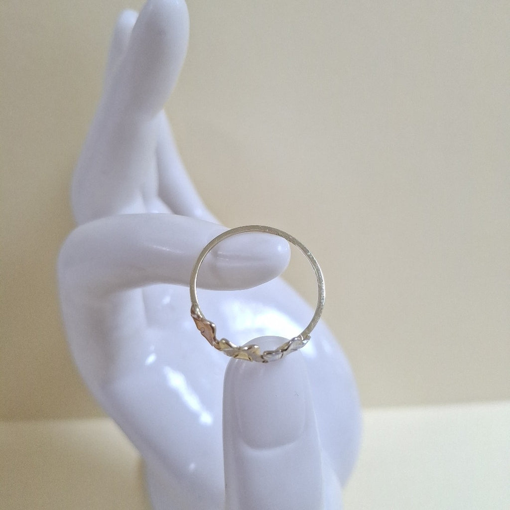 ANILLOS ANILLITO FIG FLORES 10K TALLA 9 1.3 GR (NUEVO)