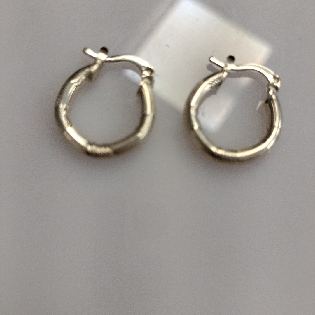 ARETES TEJIDO ARRACADAS CON DISEÑO 14K 2.7 GR (NUEVO)