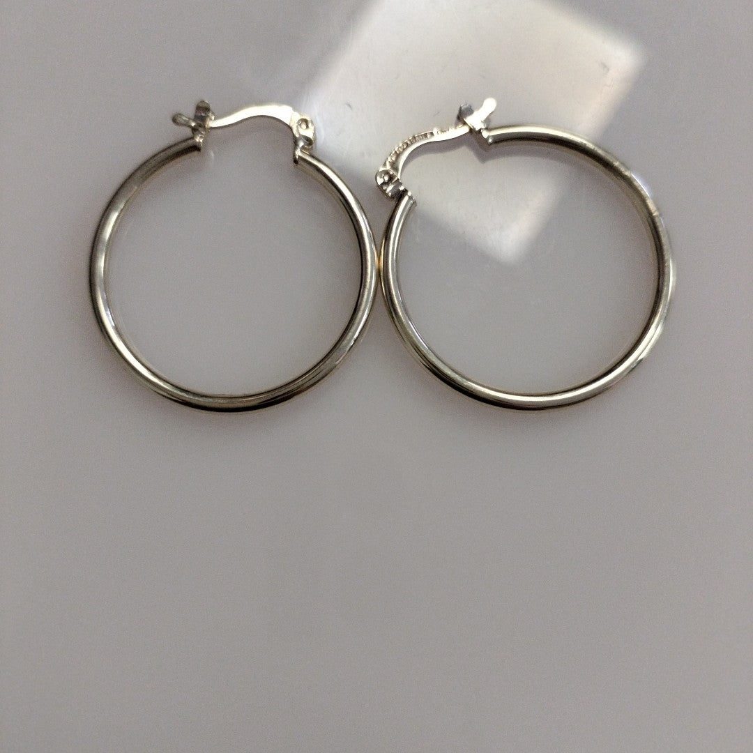 ARETES TEJIDO ARRACADAS LISAS 14K 1.5 GR (NUEVO)