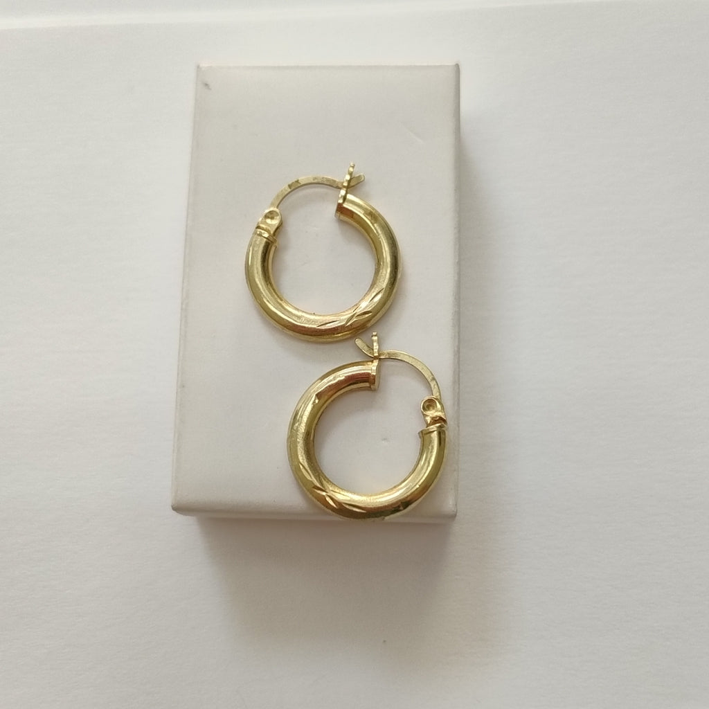 ARRACADAS PAR ORO 14 K 1.6 GRMS (SEMINUEVO)