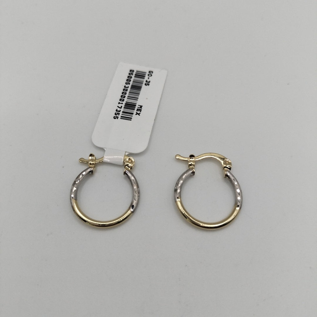 ARETES ARRACADAS COMBINADAS 14K 1.1 GR (NUEVO)