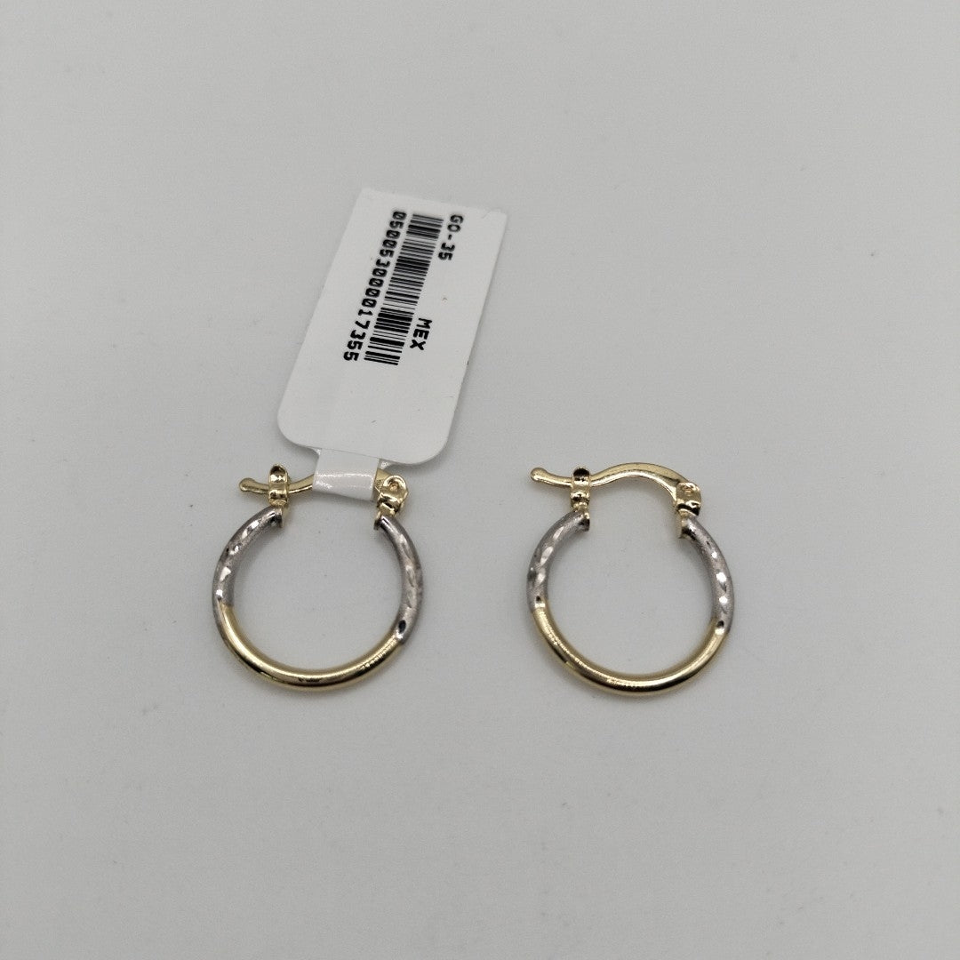 ARETES ARRACADAS COMBINADAS 14K 1.1 GR (NUEVO)