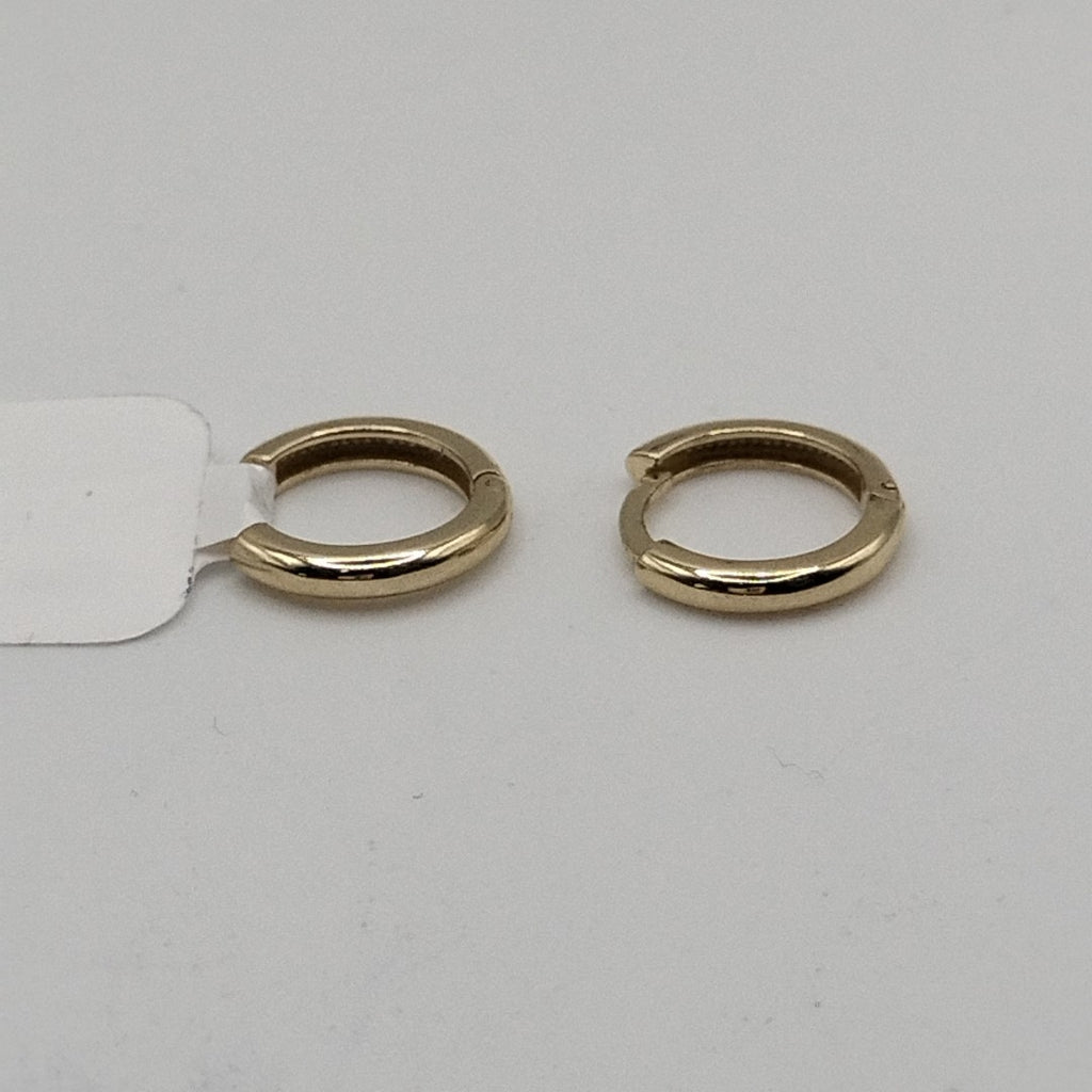 ARETES ARRACADAS LISAS 10K 1.2 GR (NUEVO)