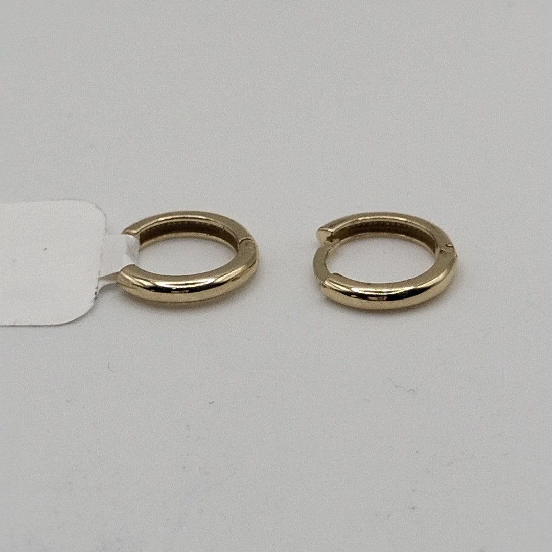 ARETES ARRACADAS LISAS 10K 1.2 GR (NUEVO)