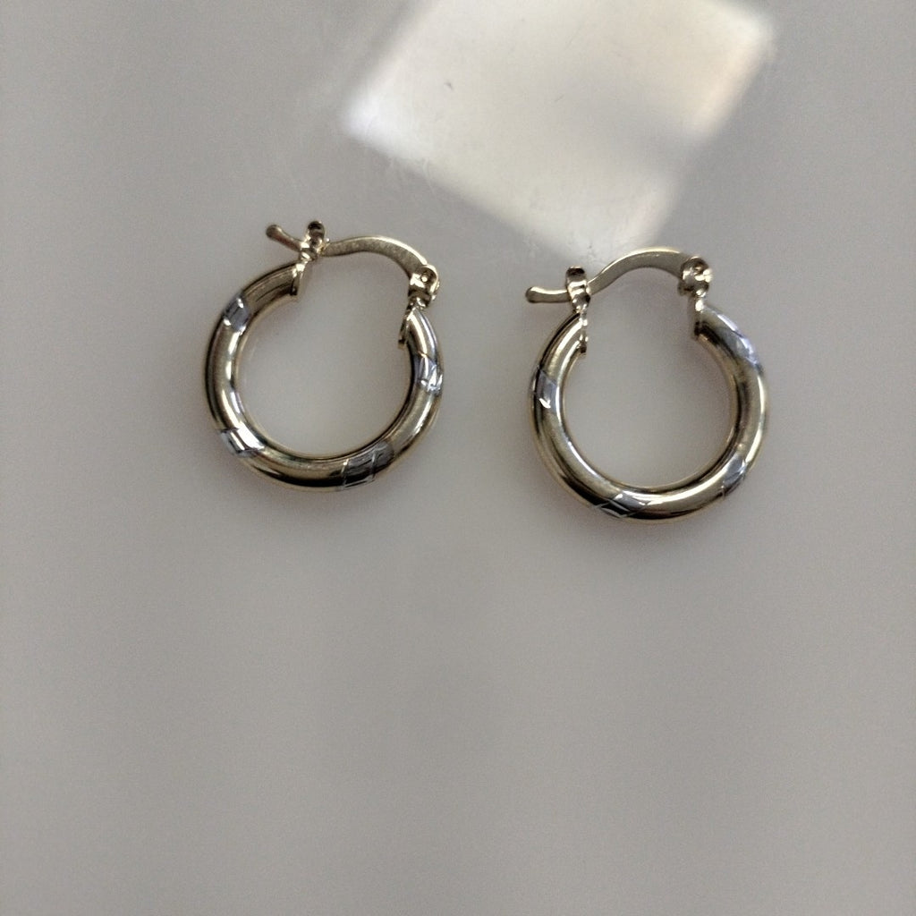 ARETES ARRACADAS COMBINADAS 14K 1.6 GR (NUEVO)