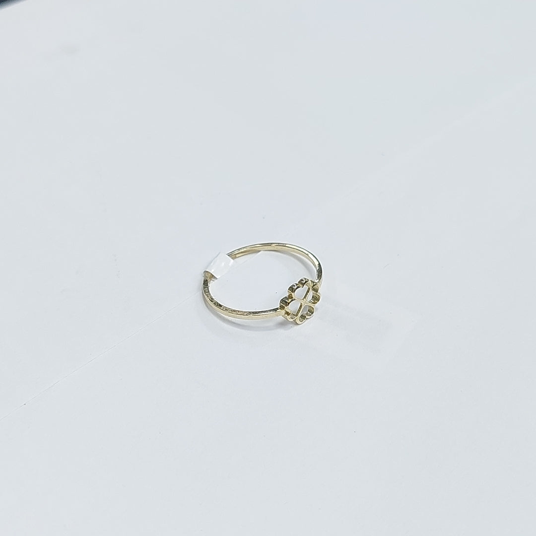 ANILLOS ANILLITO FIG TREBOL 10K TALLA 7 0.8 GR (NUEVO)