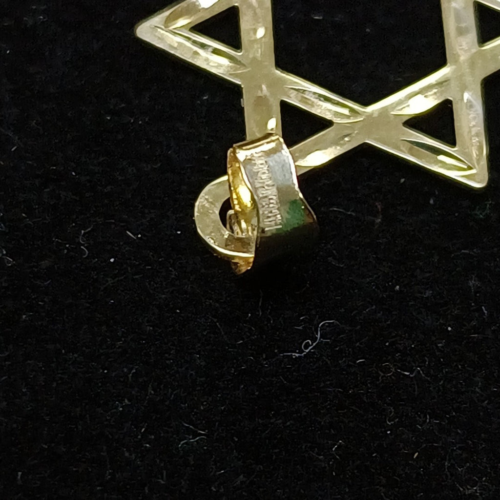 DIJE TEJIDO ESTRELLA DE DAVID 14K 0.6 GR (NUEVO)