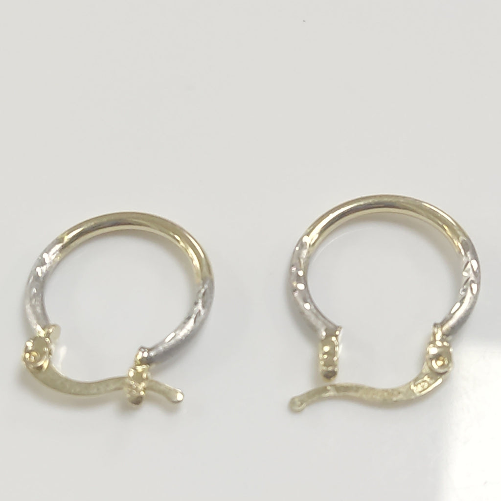ARETES ARRACADAS COMBINADAS 14K 1.2 GR (NUEVO)