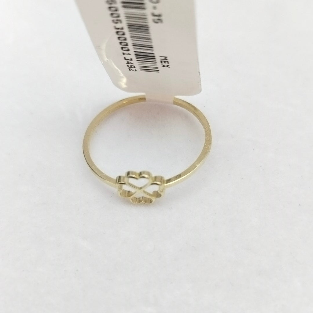ANILLOS ANILLITO FIG TREBOL 10K TALLA 9 0.8 GR (NUEVO)