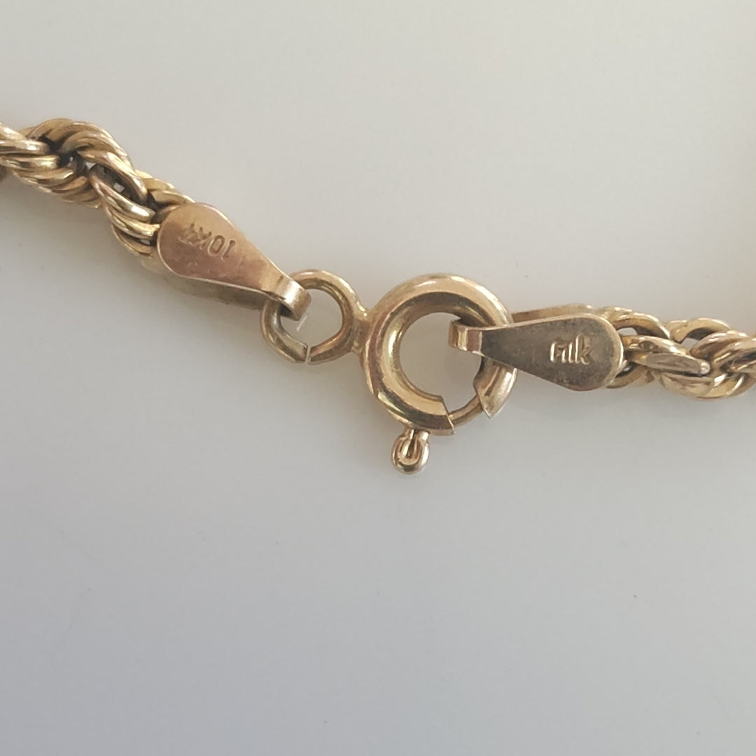 CADENA, CRUCIFIJO ORO 10 K 5.3 GRMS (SEMINUEVO)