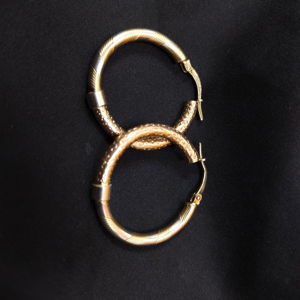 ARRACADAS PAR ORO COMBINADO 14 K 4,30 GRMS (SEMINUEVO)