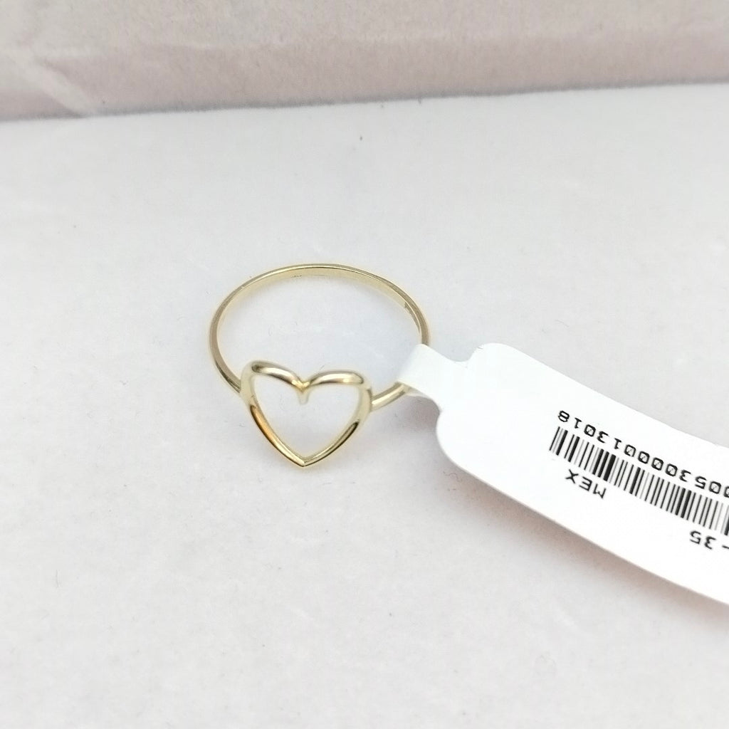 ANILLOS ANILLITO FIG CORAZON 10K TALLA 7 0.8 GR (NUEVO)