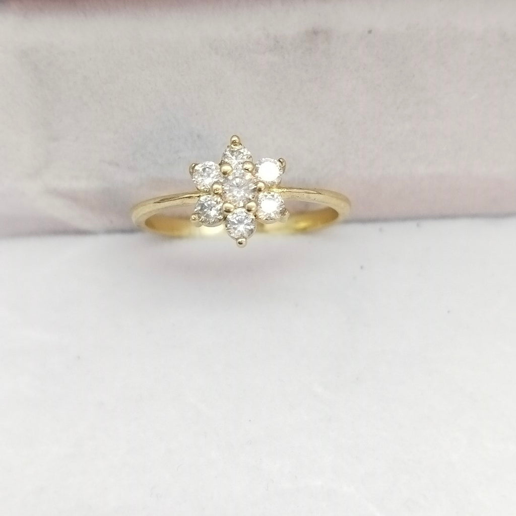 ANILLOS C/CIRCONIA ORO 10K TALLA 8 2 GR (NUEVO)