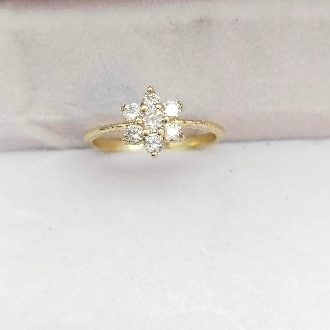 ANILLOS C/CIRCONIA ORO 10K TALLA 8 2 GR (NUEVO)