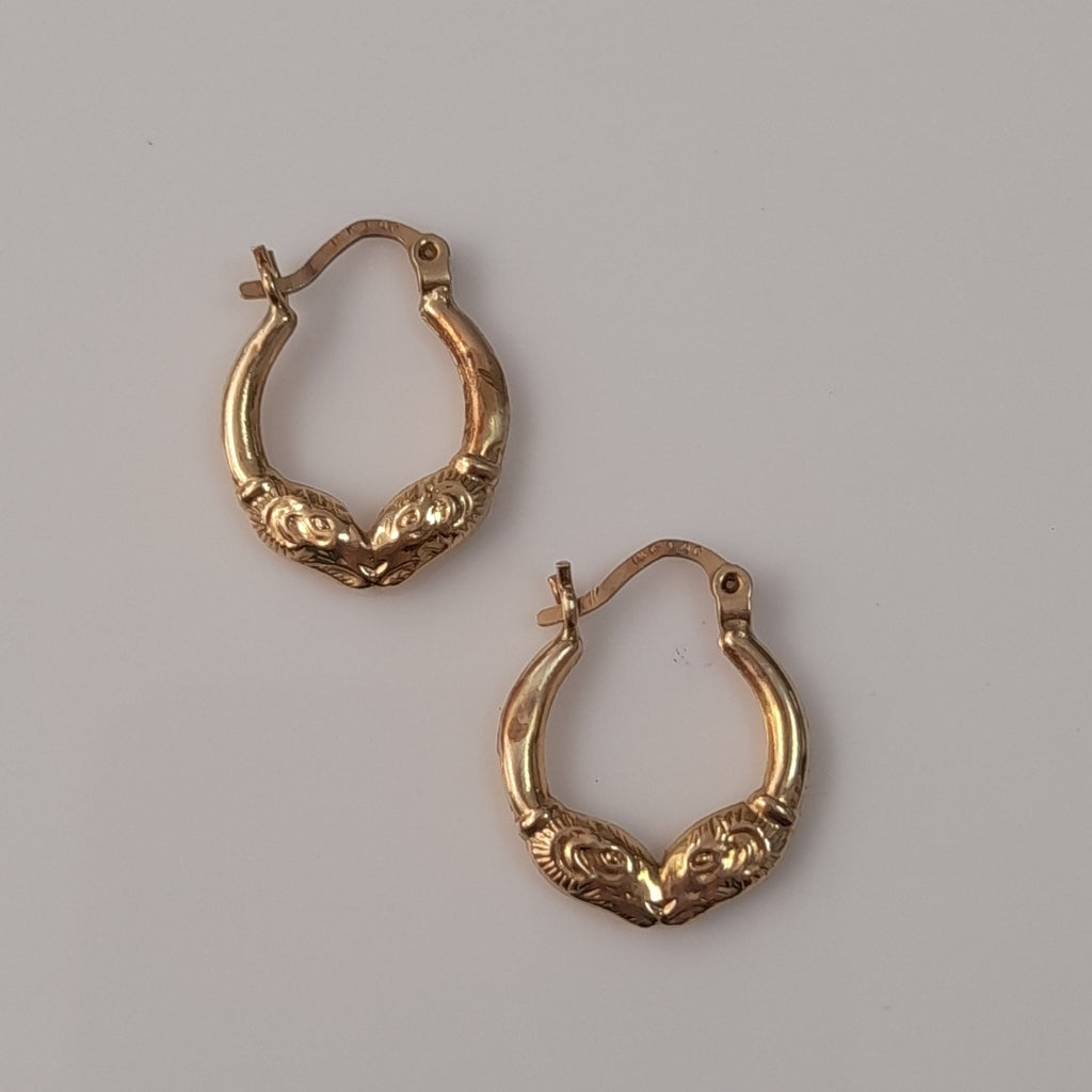 ARRACADAS PAR ORO 14 K 1,20 GRMS (SEMINUEVO)