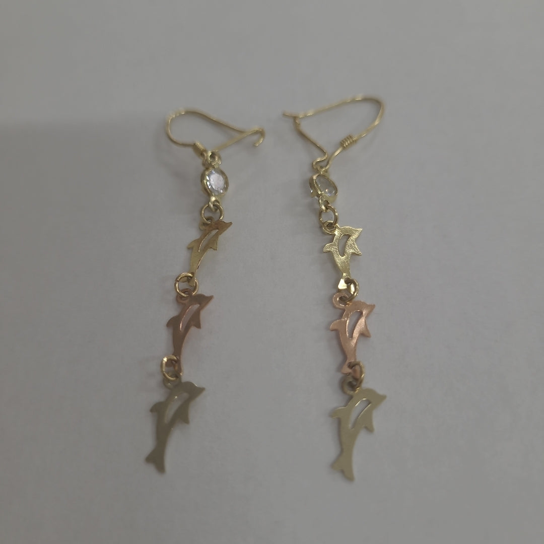 ARETES PAR ORO 10 K 1.5 GRMS (SEMINUEVO)